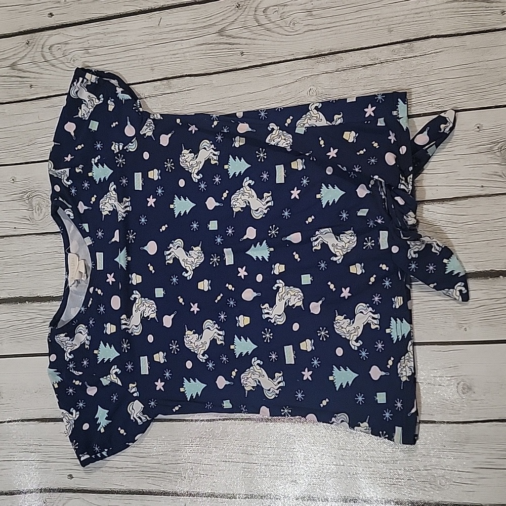 Emma & Elsa Christmas Shirt 7/8 Girls